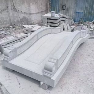 云浮 芝麻灰花岗岩园林景观 小石桥