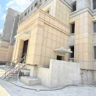 云浮 黄金麻干挂，工地实拍