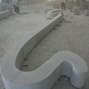 云浮 花岗岩整石坐凳拼装