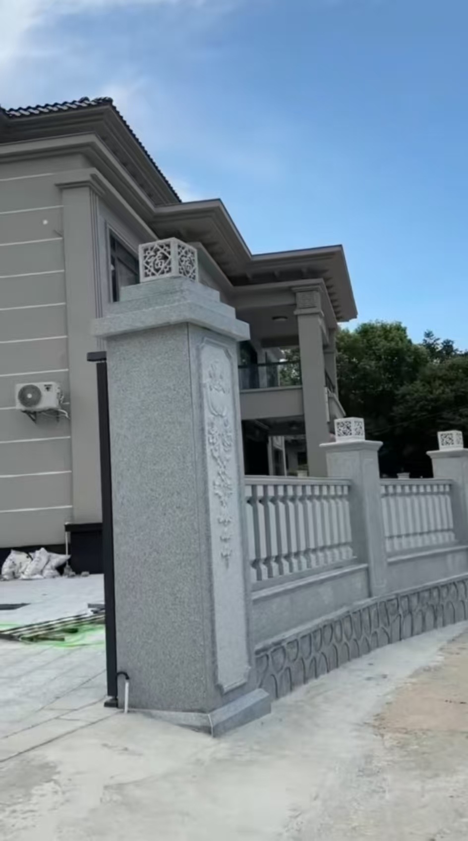 云浮 芝麻白别墅围墙栏杆，私人订制
