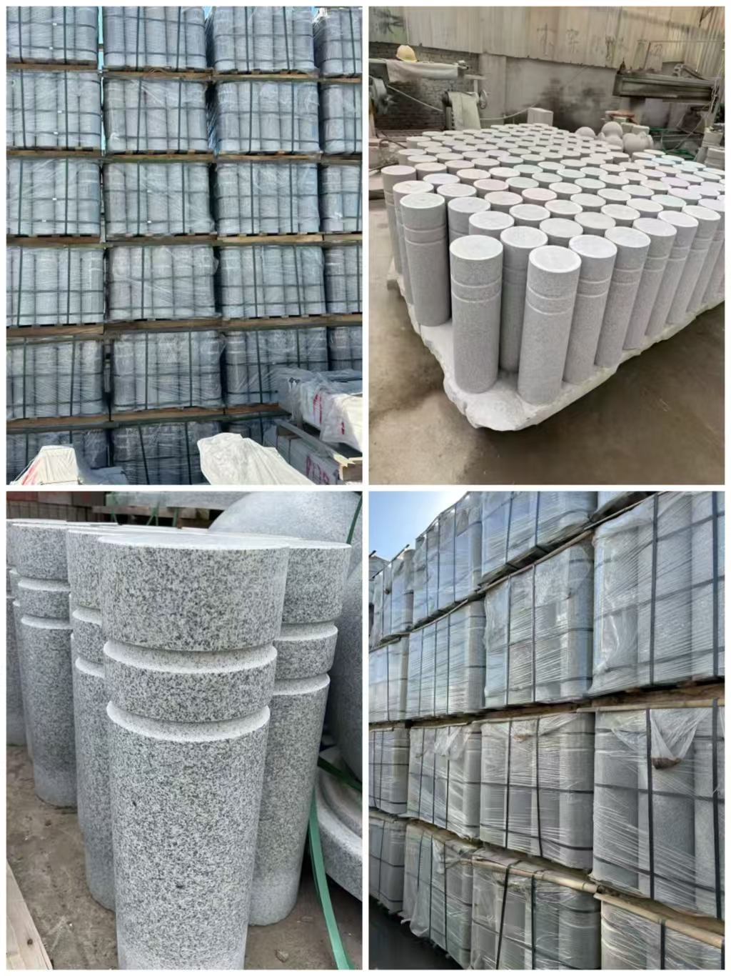 云浮 芝麻白花岗岩挡车柱、隔离柱多少钱