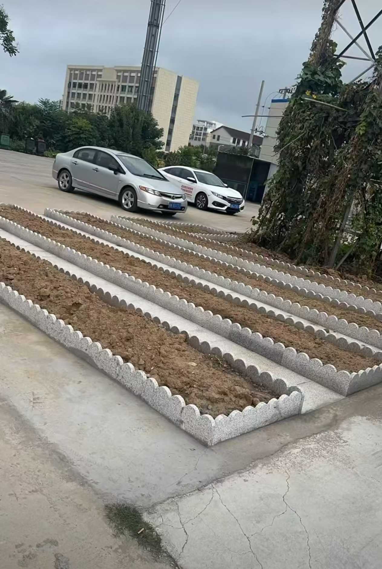 云浮 花边石、花围石、花园石安装效果